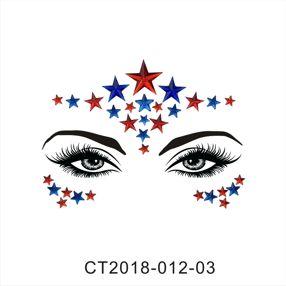 Акриловая полимерная дрель-палочка наклейка Bindi ручной работы в богемном этническом стиле, украшения для лица, украшения для глаз, наклейки на лоб и сцену, набор для макияжа