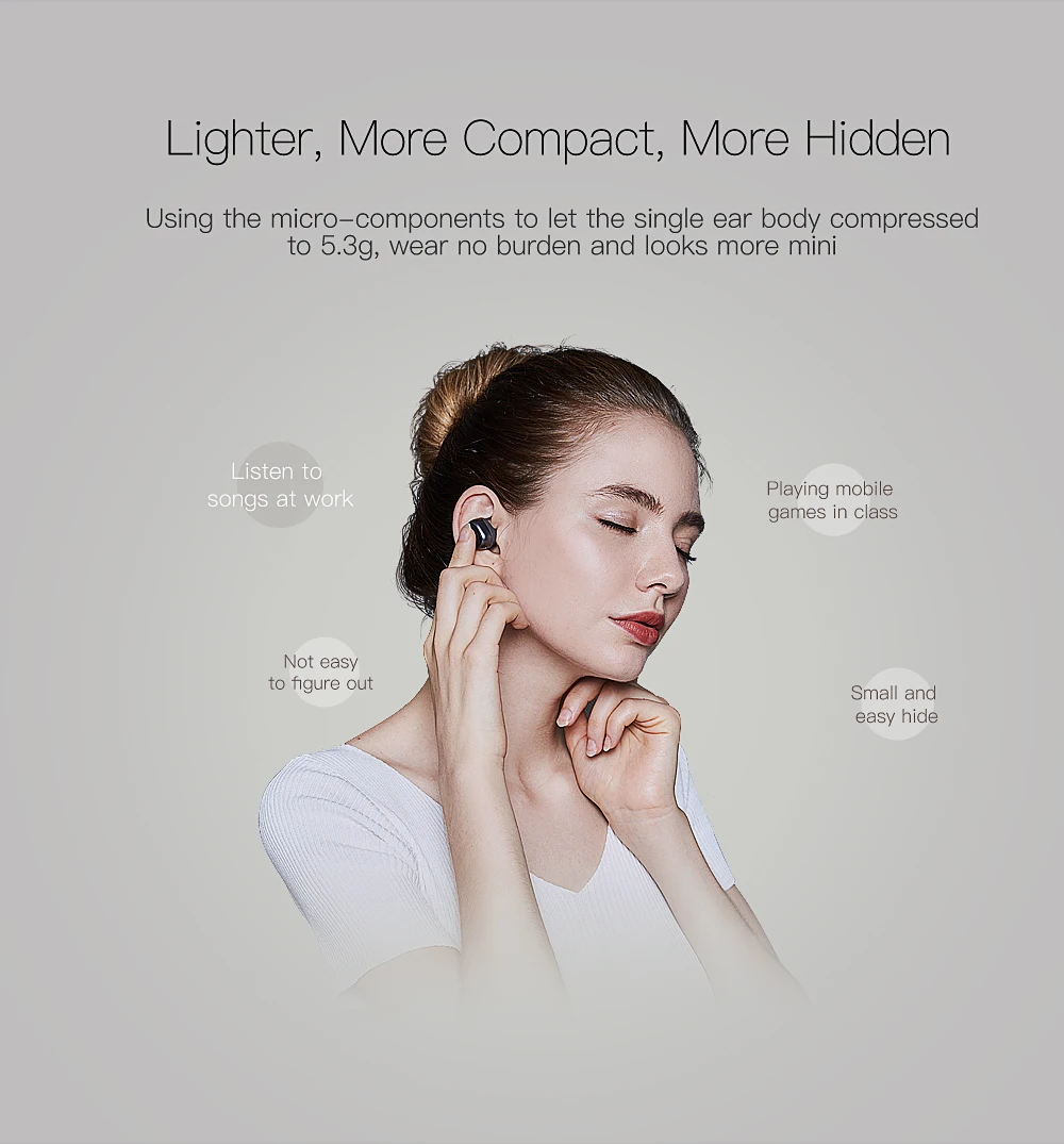 QCY Q29 TWS бизнес bluetooth V4.1 наушники стерео гарнитура беспроводные наушники-вкладыши геймер с микрофоном громкой связи и QCY коробка для хранения