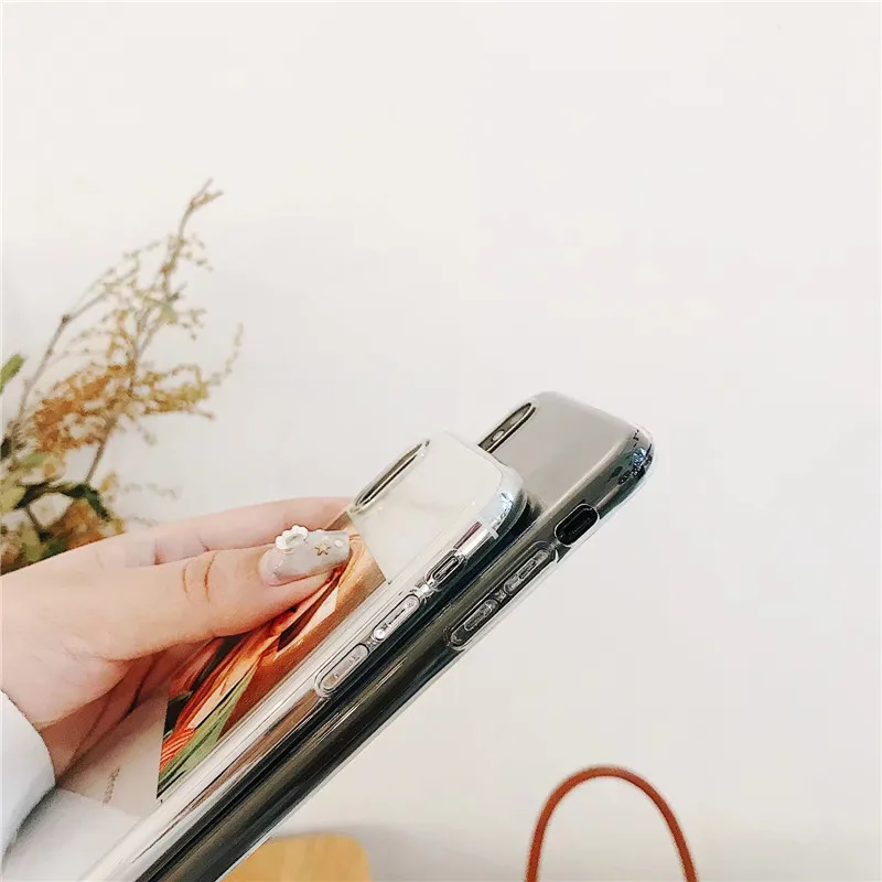 DISCASE Забавный мультфильм пара чехол для телефона iphone XS MAX XR 7 8 6 6s plus X прозрачный