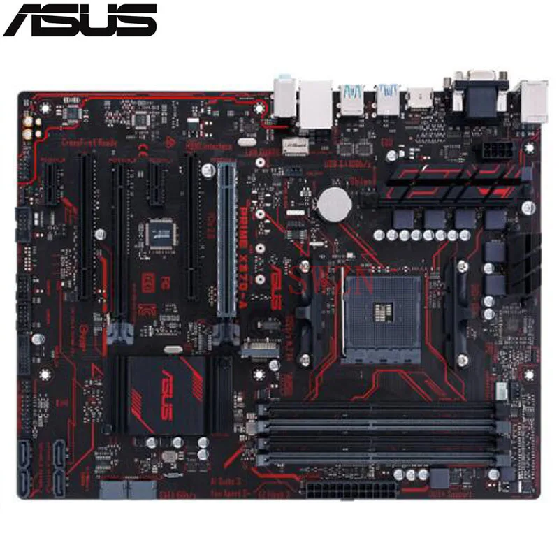 Оригинальный новая настольная Материнская плата ASUS премьер X370-A X370 материнская