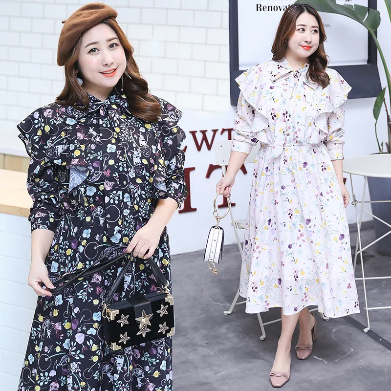 2018 весеннее платье с новым толстым сестренкой и дополнительным размером