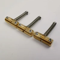 a set of three highgrade compensated saddles with thread brass guitar bridge for tl tele replacement part