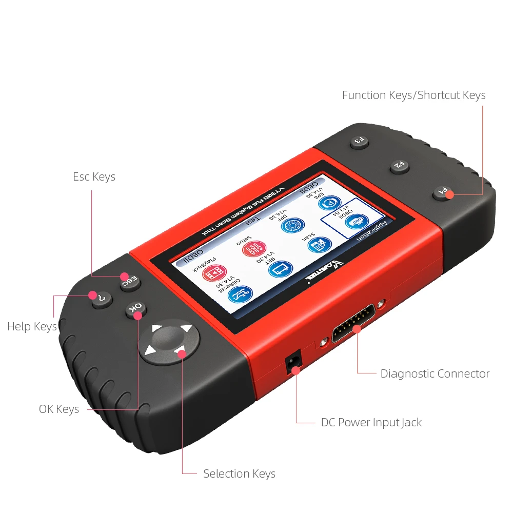 Автомобильный диагностический сканер VDIAGTOOL VT300 EPB DPF DRP BRT OBDII OBD2 полная поддержка