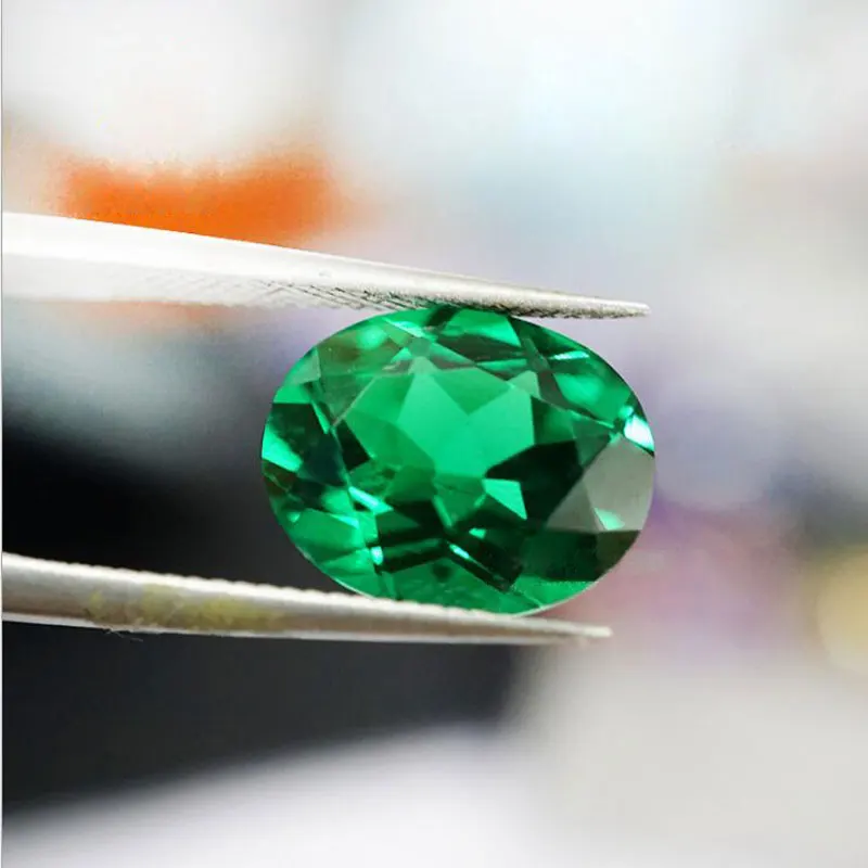 Овальный изумруд CSJ для серебряных монтажных колец ювелирных изделий|Кольца| |