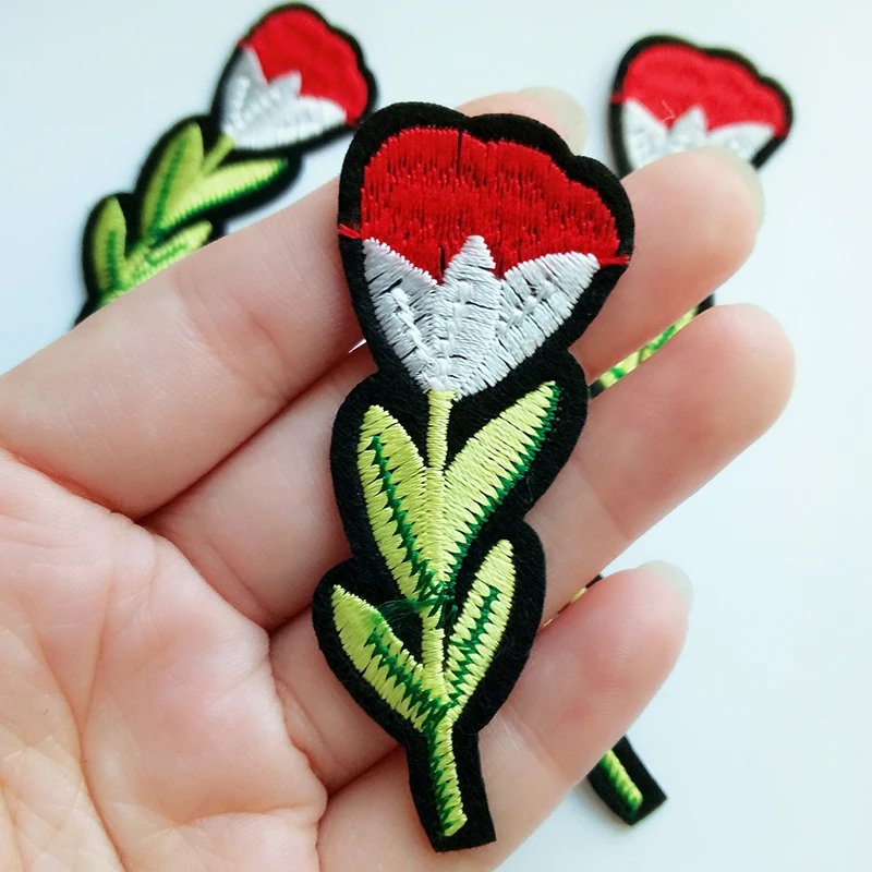 ZHUTOUSAN High Quality Embroidered Repair Patches Iron On Flower Patch DIY Hotfix Motifs Sewing Appliques 20pcs/lot | Дом и сад