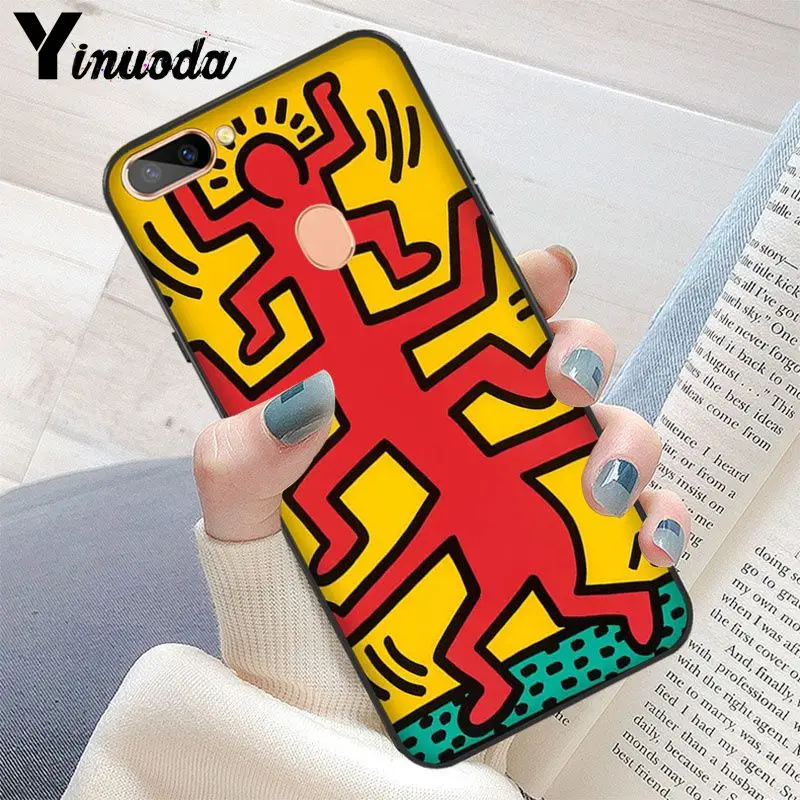 Yinuoda Keith Haring art роскошный уникальный фото мягкий чехол для телефона OPPO R17 Neo R11S Plus R9