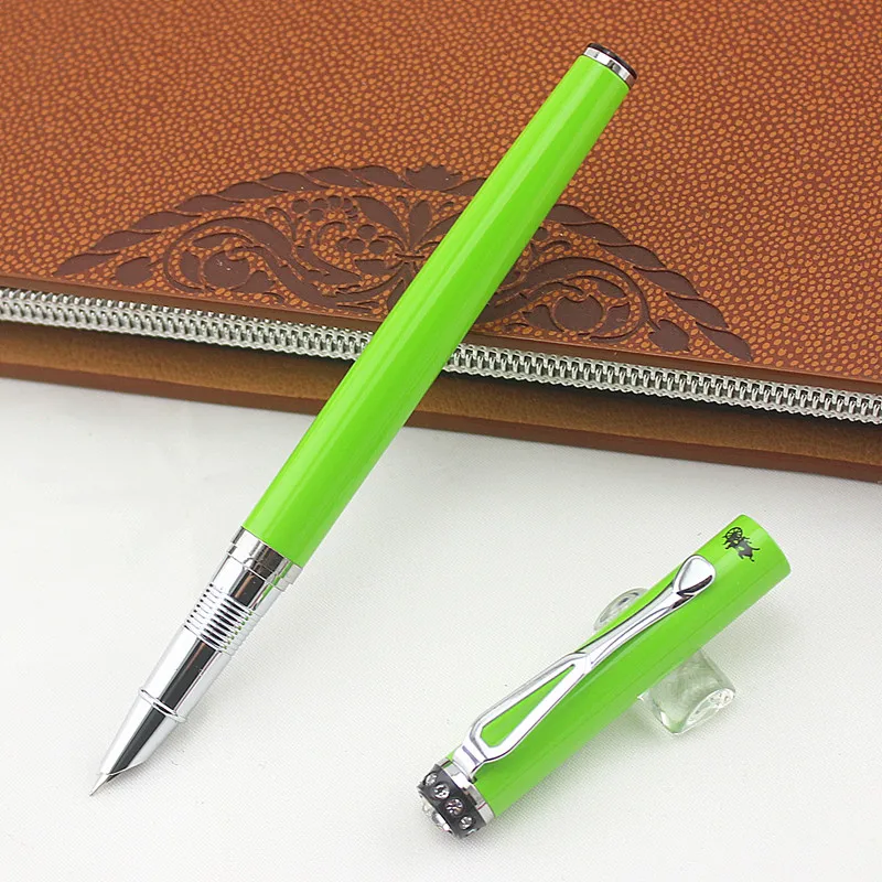 Jinhao 301 гладкий зеленый дополнительный тонкий наконечник 0 38 авторучка Роскошные