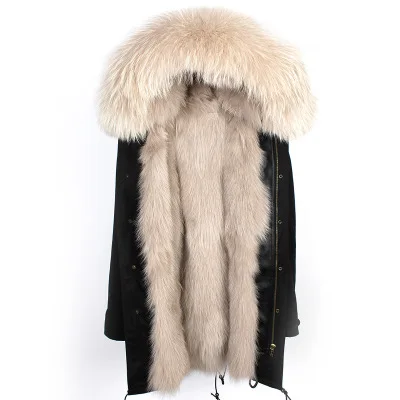 18 OFTBUY, водонепроницаемая длинная парка, зимняя куртка для женщин, пальто из натурального меха енота, воротник из лисьего меха, верхняя одежда, Корейская Новинка - Цвет: 18
