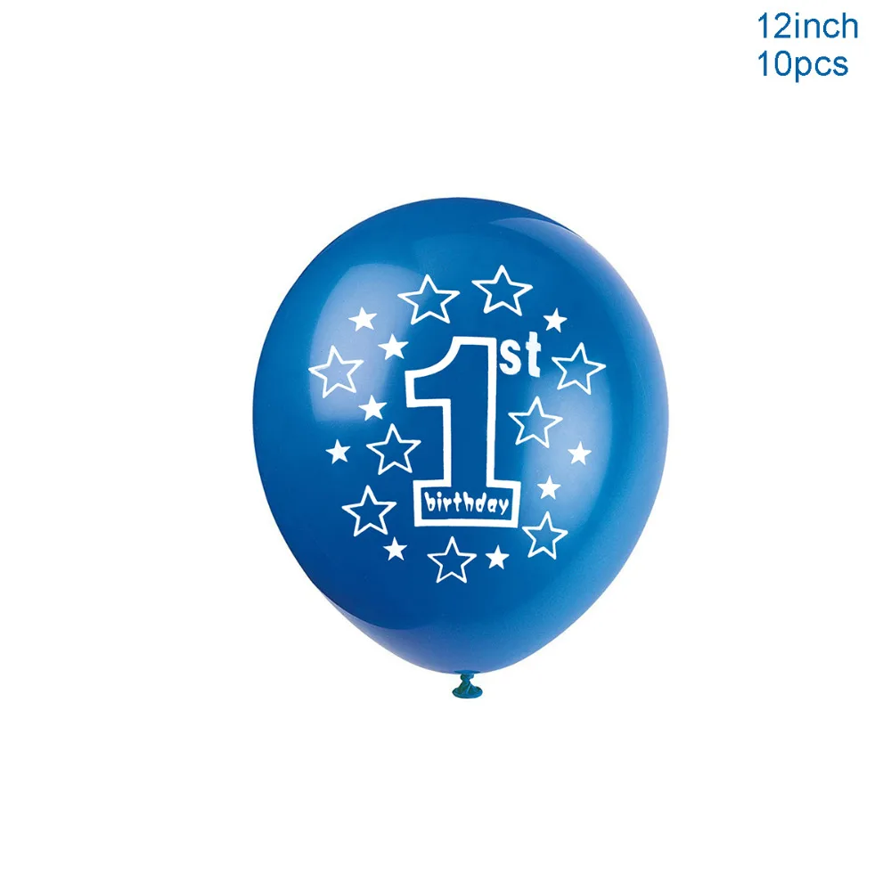 LAPHIL Baby Shower 10 шт. латексные детские шары для 1-го дня рождения мальчиков и девочек