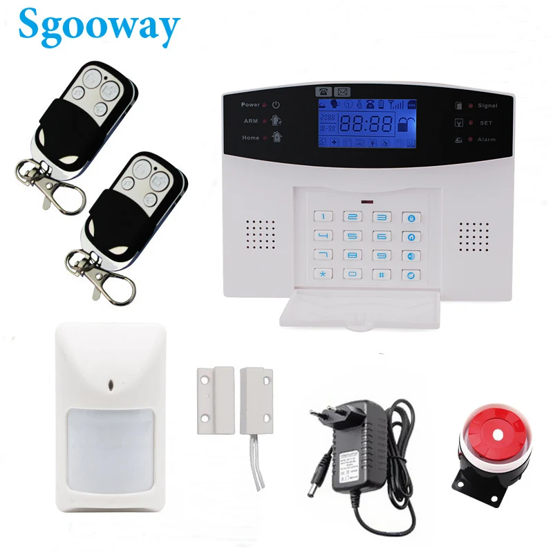 Sgooway EN RU ES PL FR беспроводной домашней безопасности GSM сигнализация охранная система приложение пульт дистанционного управления рычаг снятия - Цвет: Kit E