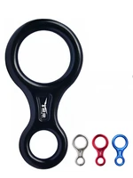 new high quality colorful 8 shape descender 35kn carabiners abseiling downhill safety ring for rock climbing outdoors