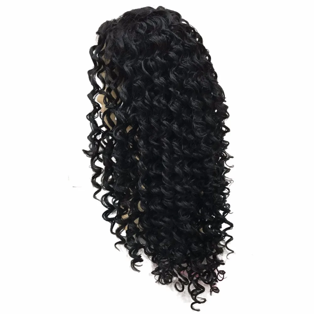 StrongBeauty фронтальные каштановые парики Смешанные длинные кудрявые вьющиеся волосы парик из синтетического термостойкого волокна для черных женщин