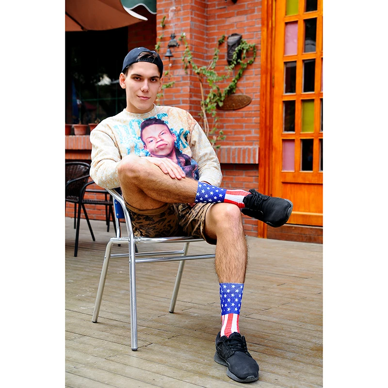 Американский флаг печати Дизайн Носки для девочек | Мужская одежда