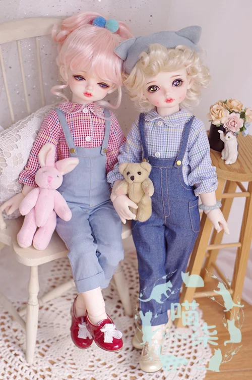 1 комплект, рубашка+ штаны, аксессуары для кукол MSD BJD, Одежда для кукол BJD 1/4
