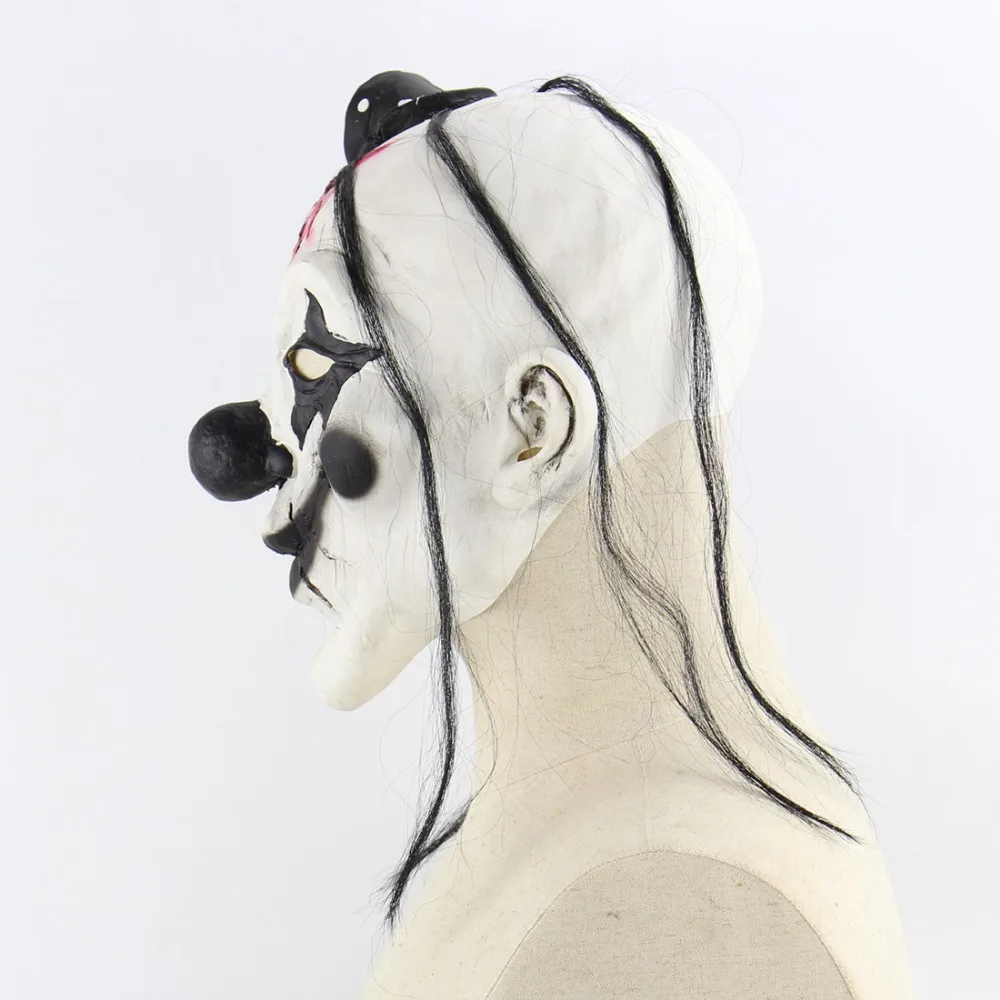 1 шт. роскошный ужасный страшный Клоун Маска для взрослых мужчин латекс белые