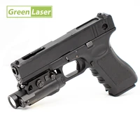 2 in 1 weapons green lazer pointer tactical led flashlight combo pistola airsoft laser sight for glock 18 19 accessories
