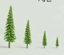 1 5,5 см 100 шт Искусственные модели деревьев для архитектурной железной дороги Пейзаж Поезд песок стол диорама строительство макет игрушка ABS пластик - Цвет: 1