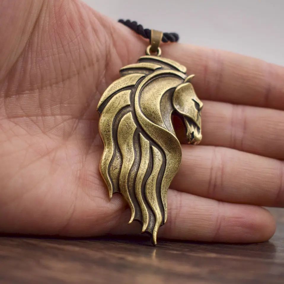 SanLan Gypsy Vanner подвеска в форме лошадиной головы талисман милое животное грива Equine
