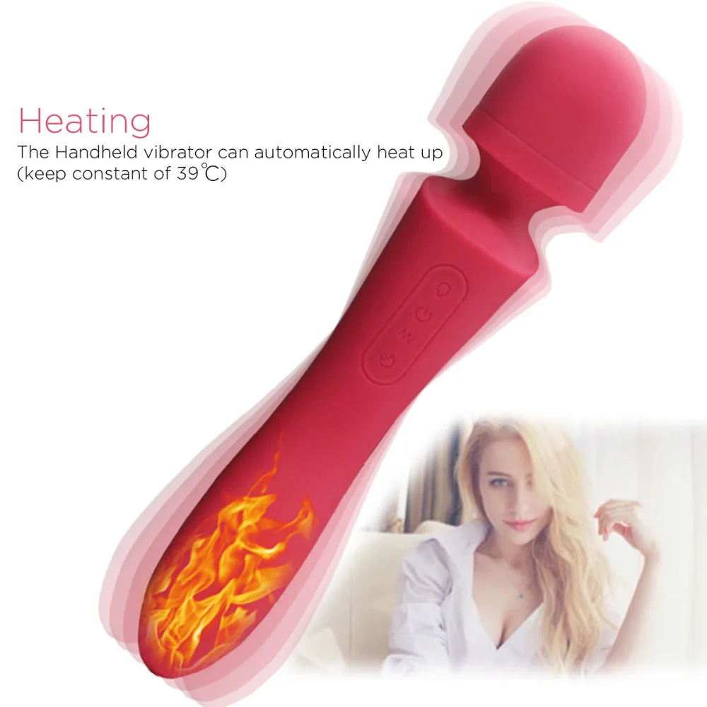 USB беспроводной нагревательный Вибратор массажер перезаряжаемый