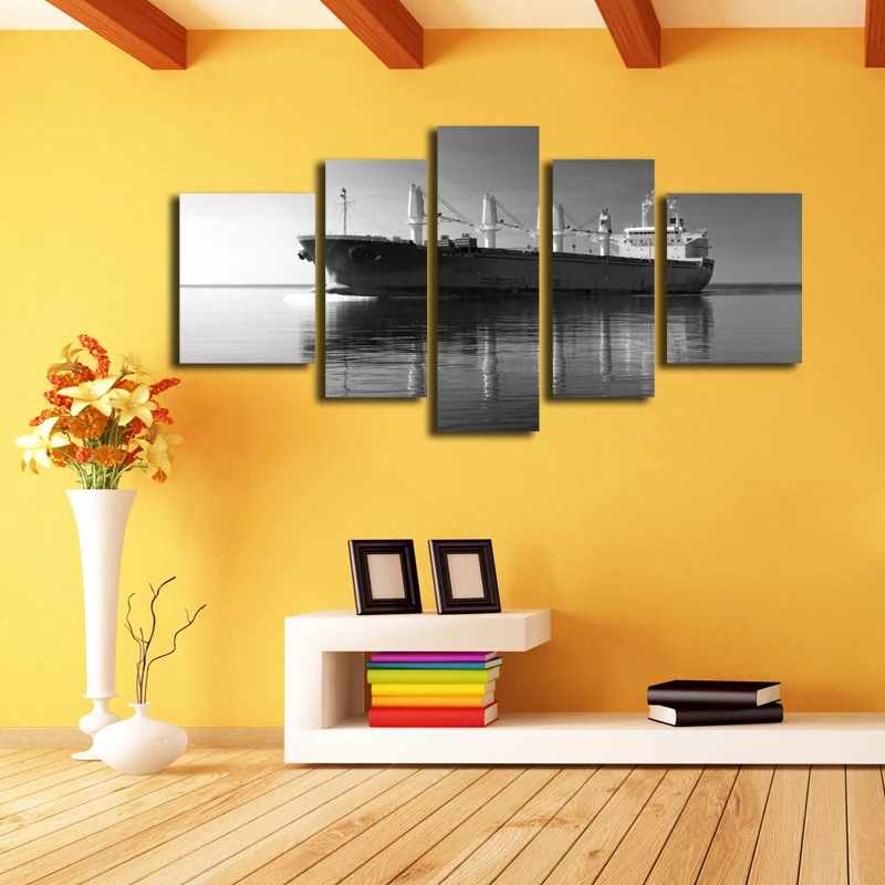 

5 with creative view city city wall painting the living room hangs a picture.Photography scenery.XTH-007. .