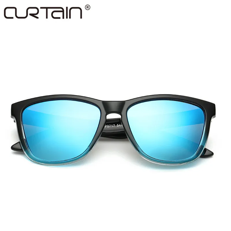 

2019 Top quality Gradient Frame Sunglasses Polarized Men Driving Sports Women Glasses Oculos De Sol green red blue Color Lens