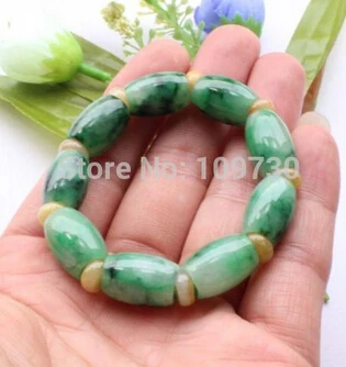 Браслет-браслет из 909138 ледяного изумруда antocyanin Jadeite Passepartout бесплатная доставка |