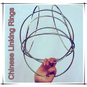 Традиционные китайские соединительные кольца, 6 комплектов (12 дюймов с магнитным замком)-Волшебные трюки, сцена, комедия, ментализм, иллюзия, оптовая продажа