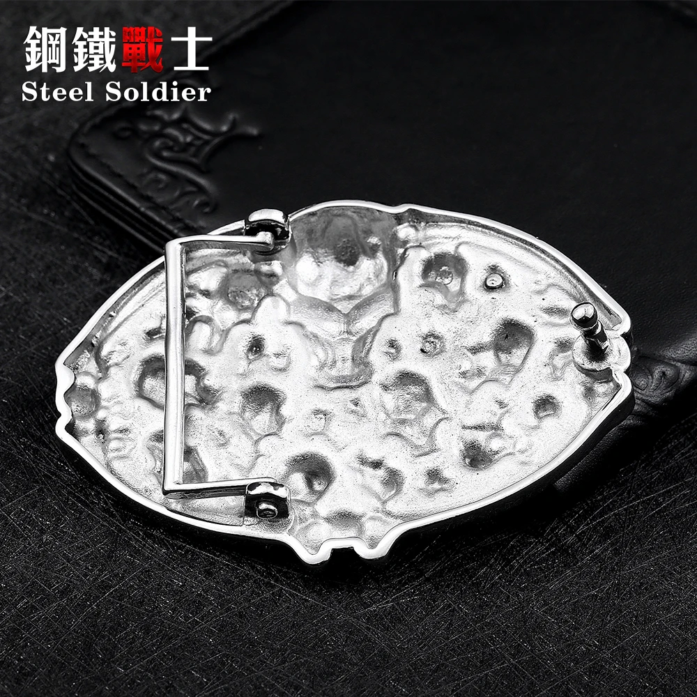 Мужская стальная пряжка с черепом Прямая поставка оптовая продажа уникальный