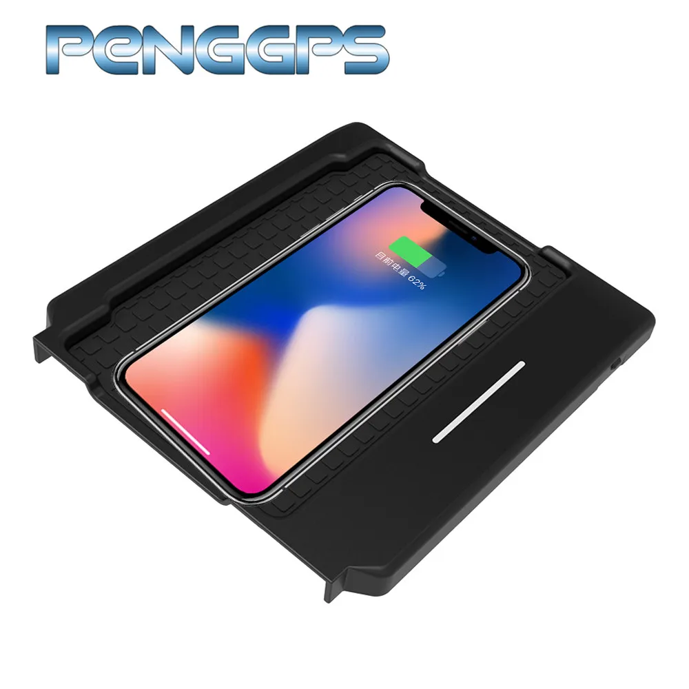 

Беспроводное Автомобильное зарядное устройство QI для Lexus 2017 ES 2014-2017, интеллектуальный Автомобильный держатель для телефона с инфракрасной быстрой беспроводной зарядкой для IPhone