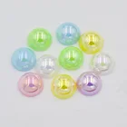 Горячая Распродажа DIY 20 шт. 14 мм AB жемчужные фотообоиподелки плоские бусины PR13