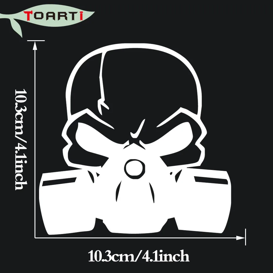 Череп противогаз виниловая наклейка автомобиля Наклейка Высокое качество Diy