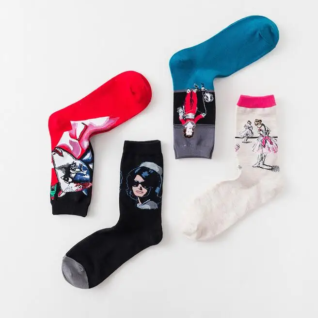 Мужские хлопковые носки в стиле ретро Осень-зима 2018 | Мужская одежда