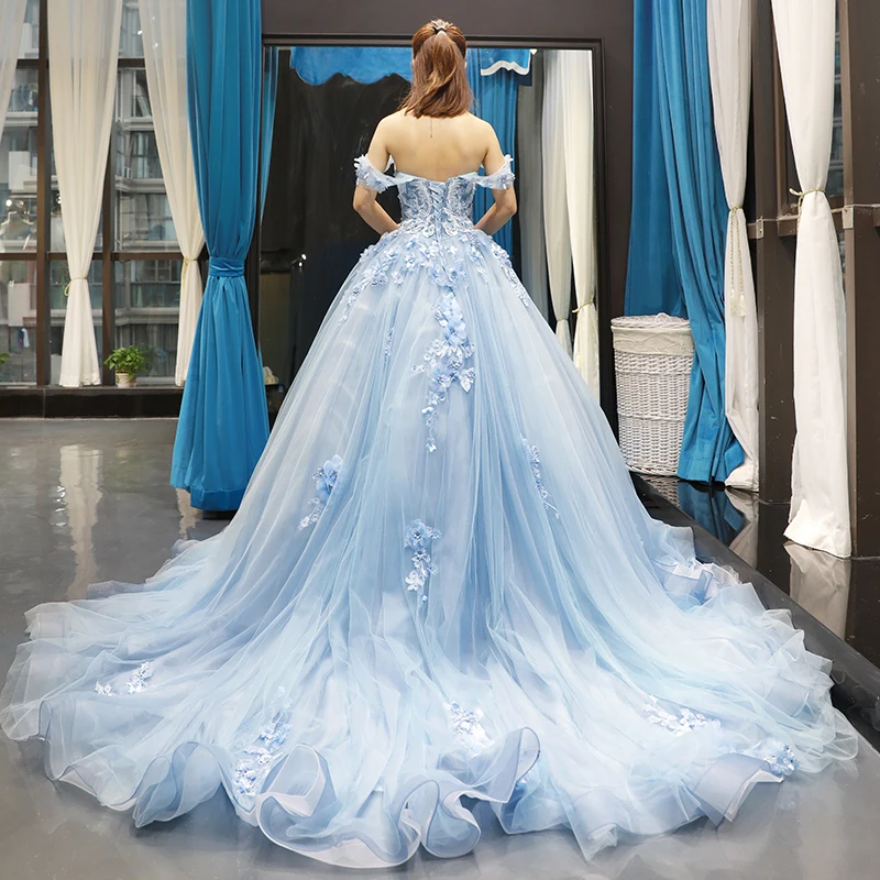 J66706 jancember wedding party dress off shoulder sweetheart appliques lace ball gown floor length vestido de festa madrinha