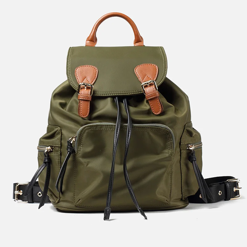 Arm Green Brown Женский холщовый рюкзак, школьные сумки для подростков, мужская сумка через плечо для колледжа, рюкзак, Оксфорд, дорожные сумки для девочек S012 - Цвет: Arm Green Brown