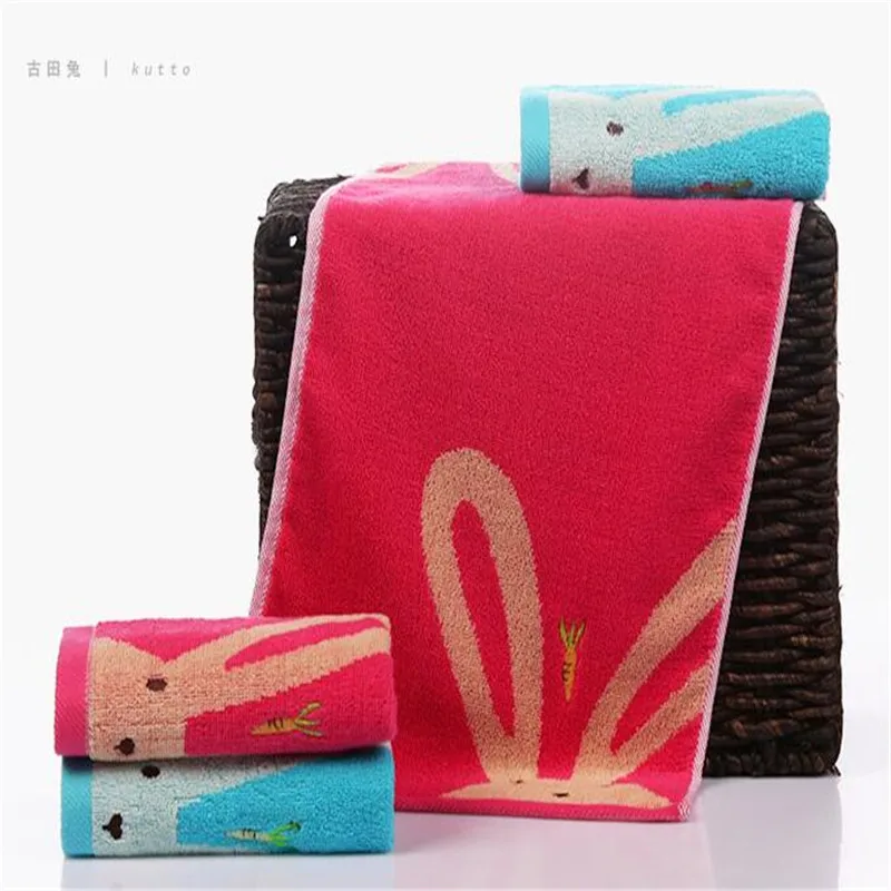 2019 New Cotton 25*50cm Cartoon Rabbit Face Towel Dry Bathroom Soft Skin Care Hair SPA Showers Jacquard for Kids | Дом и сад