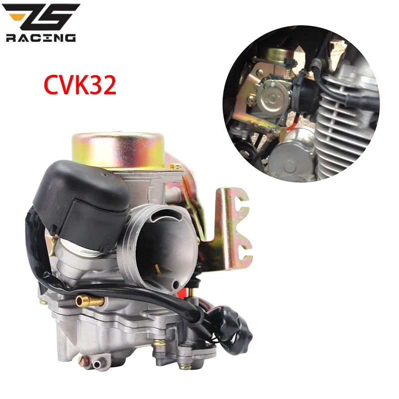 Сменный карбюратор ZS для гоночного мотоцикла CVK32 Мощный насос KEIHIN 32 мм двигателя