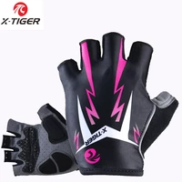 x tiger women shockproof cycling gloves fitness female sport bike gloves motorcycle outdoor mountain road bicycle riding gloves