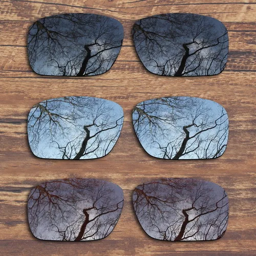 Black.Silver.Brown ToughAsNails поляризованные Сменные линзы для солнцезащитных очков Окли Холбрук-несколько вариантов - Цвет линз: Black.Silver.Brown