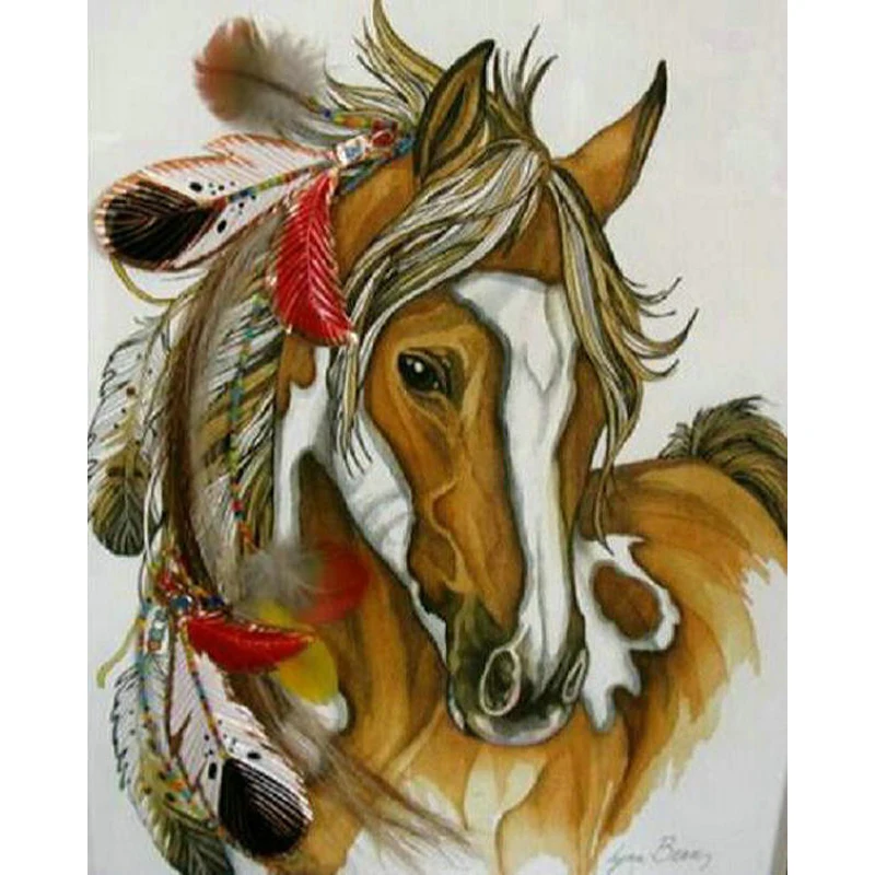 

YIKEE diamond painting Horse,diamont painting complet,huacan diamond painting K571