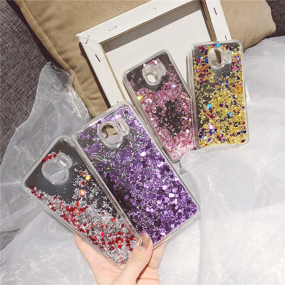 Bling Quicksand зеркальный чехол для Samsung Galaxy A3 A5 J3 J5 2017 J2 Prime Pro S7 Edge A6 S8 S9 Plus A8 J4 J6 J8 2018 Note