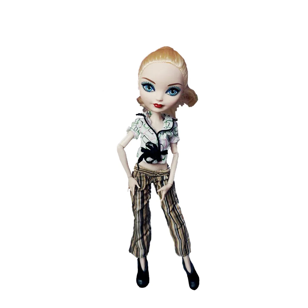Rosana/качественная повседневная одежда; Одежда для куклы Monster High; одежда; юбка; кофта и штаны; брюки; костюм; Аксессуары для кукол