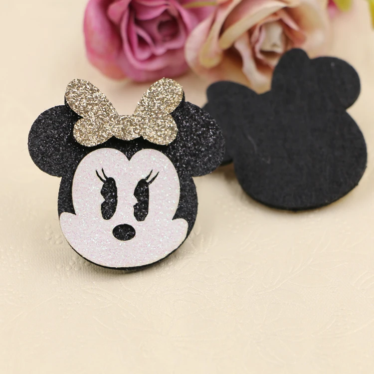 50 pcs/lot Glitter Cartoon Animal Hair accessories shoe garment decoration |