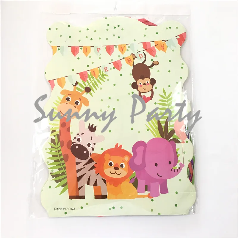 Мультфильм на тему зоопарка вечерние бумажные Pinata день рождения