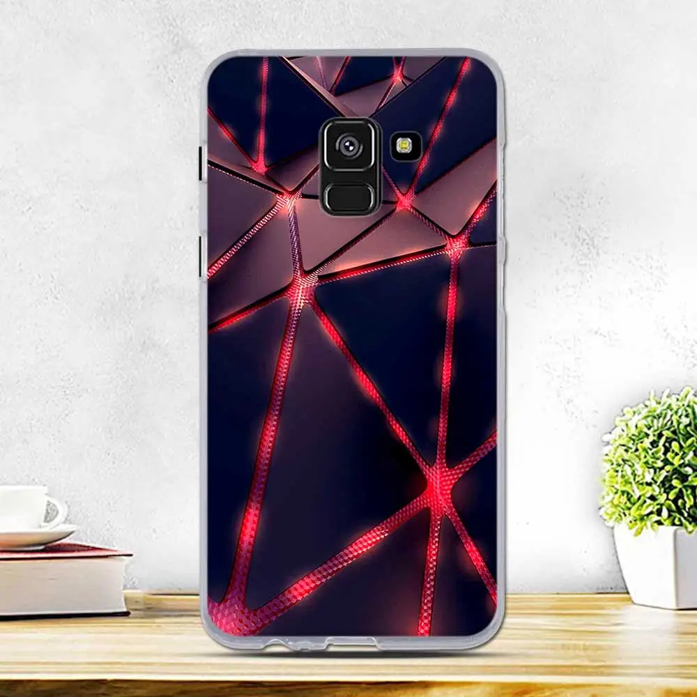 Чехол для Samsung Galaxy A8 2018 мягкий чехол из ТПУ с рисунком A530 A530F SM силиконовый