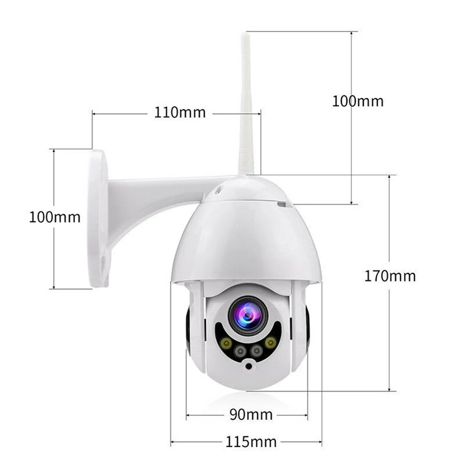 Ip камера WiFi 2MP 1080P Беспроводная PTZ скоростная купольная CCTV IR Onvif наружного