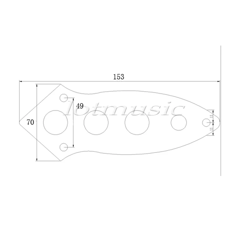 Пластина управления басами Jazz проводная хромированная гитара для электрогитары