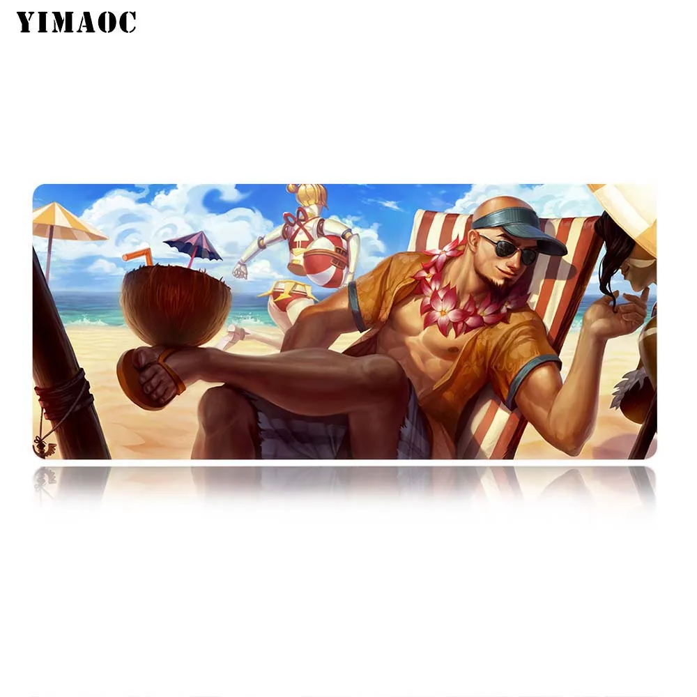 YIMAOC Lee Sin League Of Legends коврик для мыши 40x90 см компьютерный Противоскользящий
