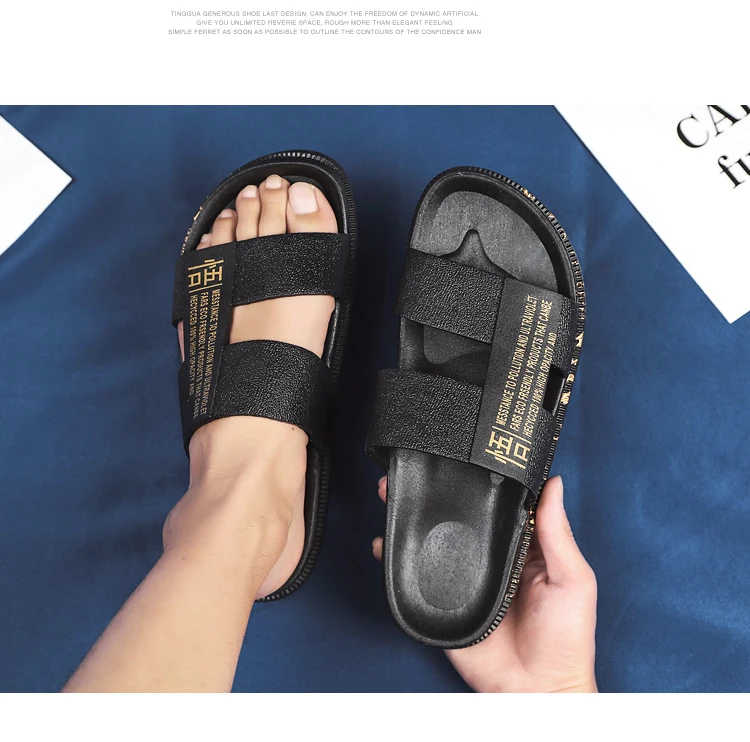 Zapatillas hombre; Новинка года; летние сандалии; мужские модные тапочки на плоской подошве; удобные мужские вьетнамки; уличная пляжная обувь для отдыха