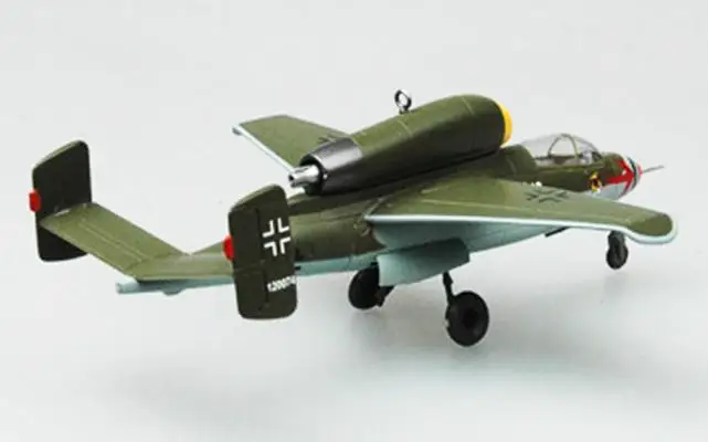WW2 Немецкий Heinkel He 162 1/72 самолет истребитель Собранный легкая модель| |