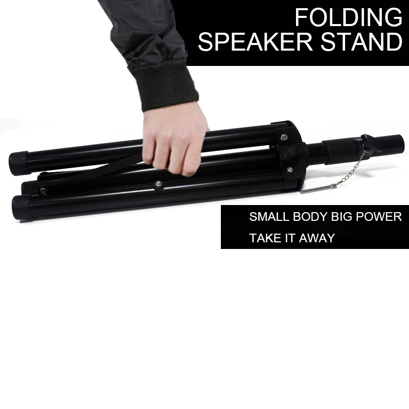 Museeq Heavy-Duty Tripod Speaker Stand - Adjustable Retractable with Bracket Mount for DJ/PA Speakers | Электроника